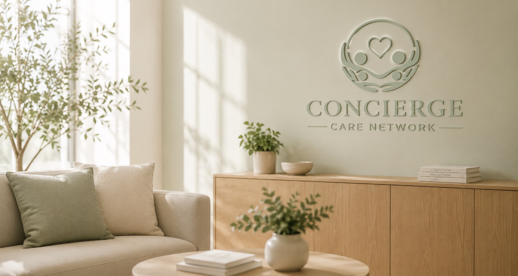 A calm, welcoming Concierge Care Network space